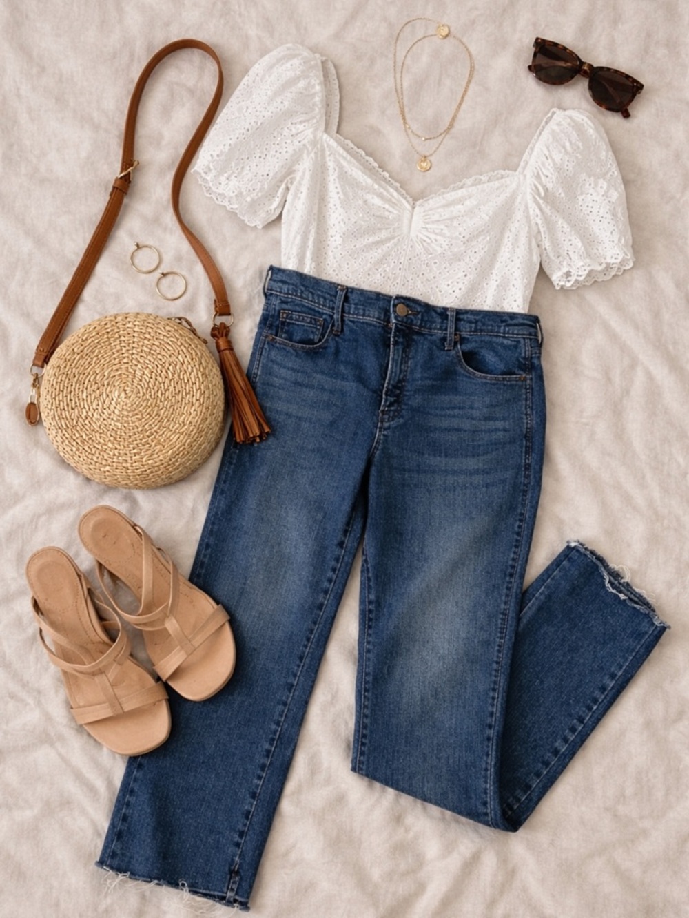 Old Navy Dark Blue Flare Ankle Jeans